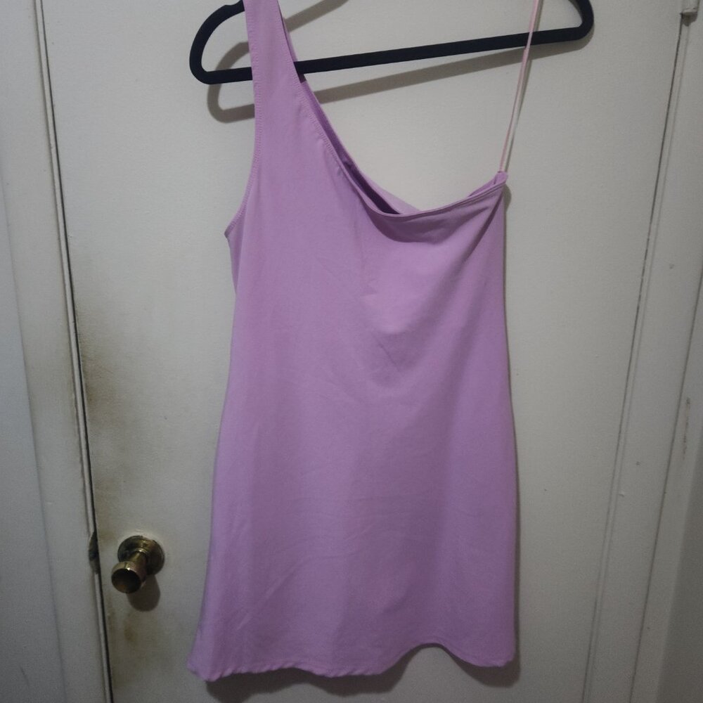 Abercrombie & Fitch 1 Shoulder Traveler Mini Dress Size Medium - Picture 7 of 8